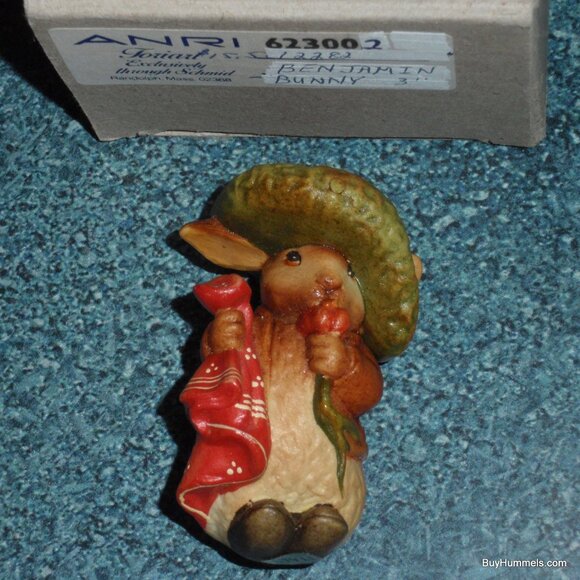 Beatrix Potter Benjamin Bunny Toriart Anri Italy Christmas Ornament 1980 W/ Box! - Picture 4 of 4